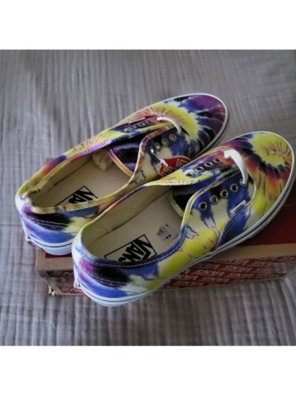 Vans Authentic Sf Washed Tie Dye White Men 10.5 Canvas multicolor 072026 - Picture 7 of 8
